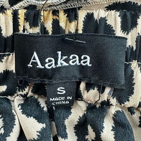 Aakaa leopard print ruffle skirt size S - Picture 4 of 8